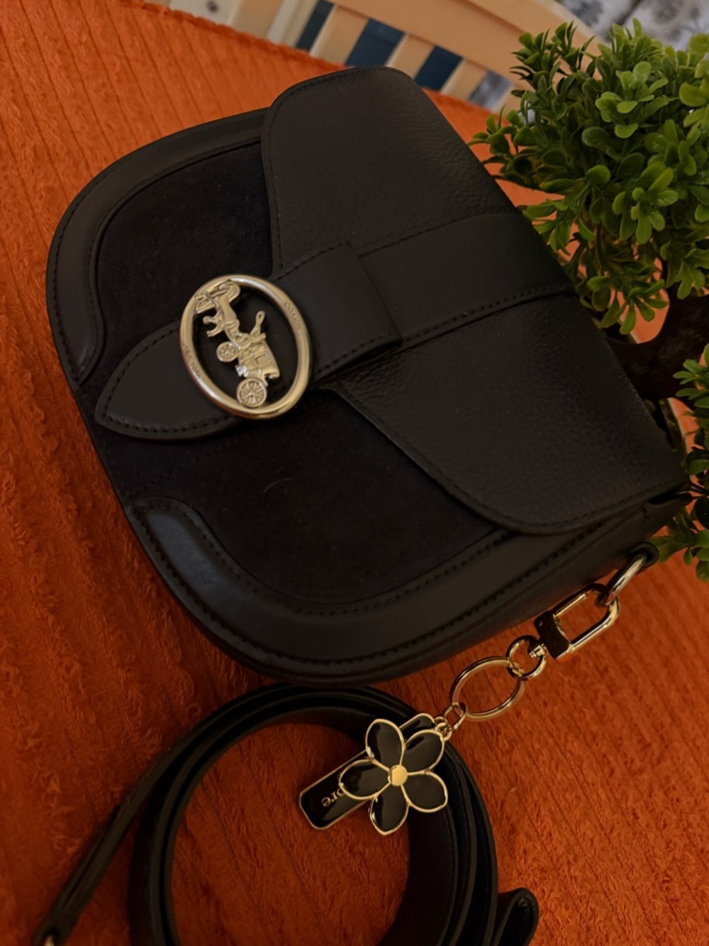 Coach Burgundy Leather Interior Patch Handbag - Picture 13 of 16